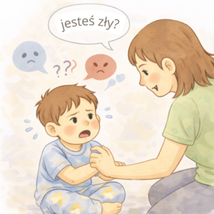 Spokojna reakcja rodzica, gdy 3-latek bije w złości