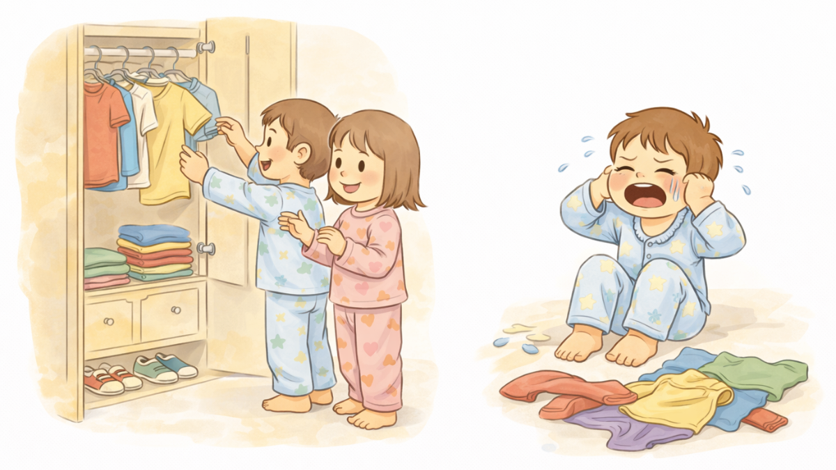 Dlaczego dziecko nie chce się ubierać – wybieranie ubrań i trudne emocje
