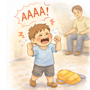 Wybuch złości dziecka po przedszkolu w domu