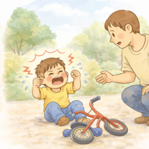 Napad złości u 3-latka na spacerze – silne emocje podczas zabawy na zewnątrz