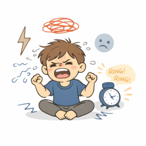 Poranki z dzieckiem - zdenerwowane dziecko – płacz, złość i pośpiech