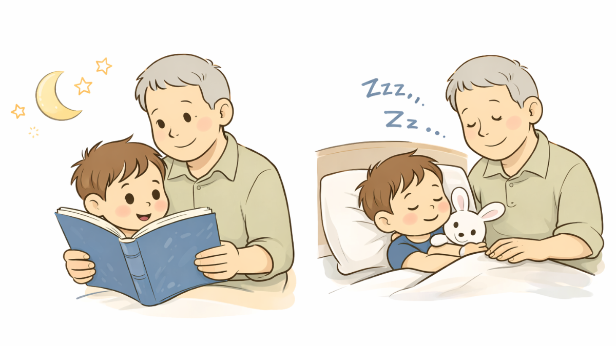 Wieczorne wyciszanie trzylatka przed snem – czytanie i spokojne zasypianie