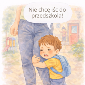 4-latek nie chce iść do przedszkola i trzyma się rodzica